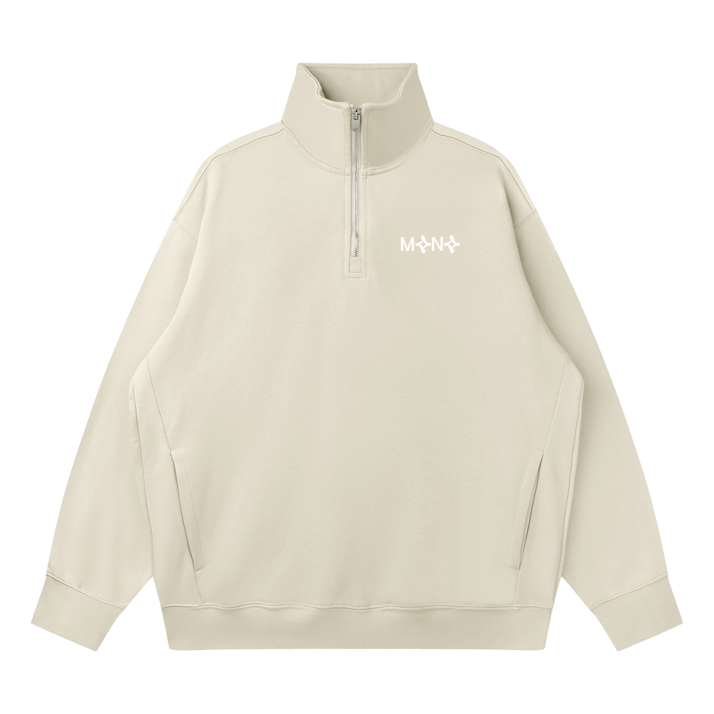 Mono - Text - Quarter-Zip | Stylish Unisex Outfit