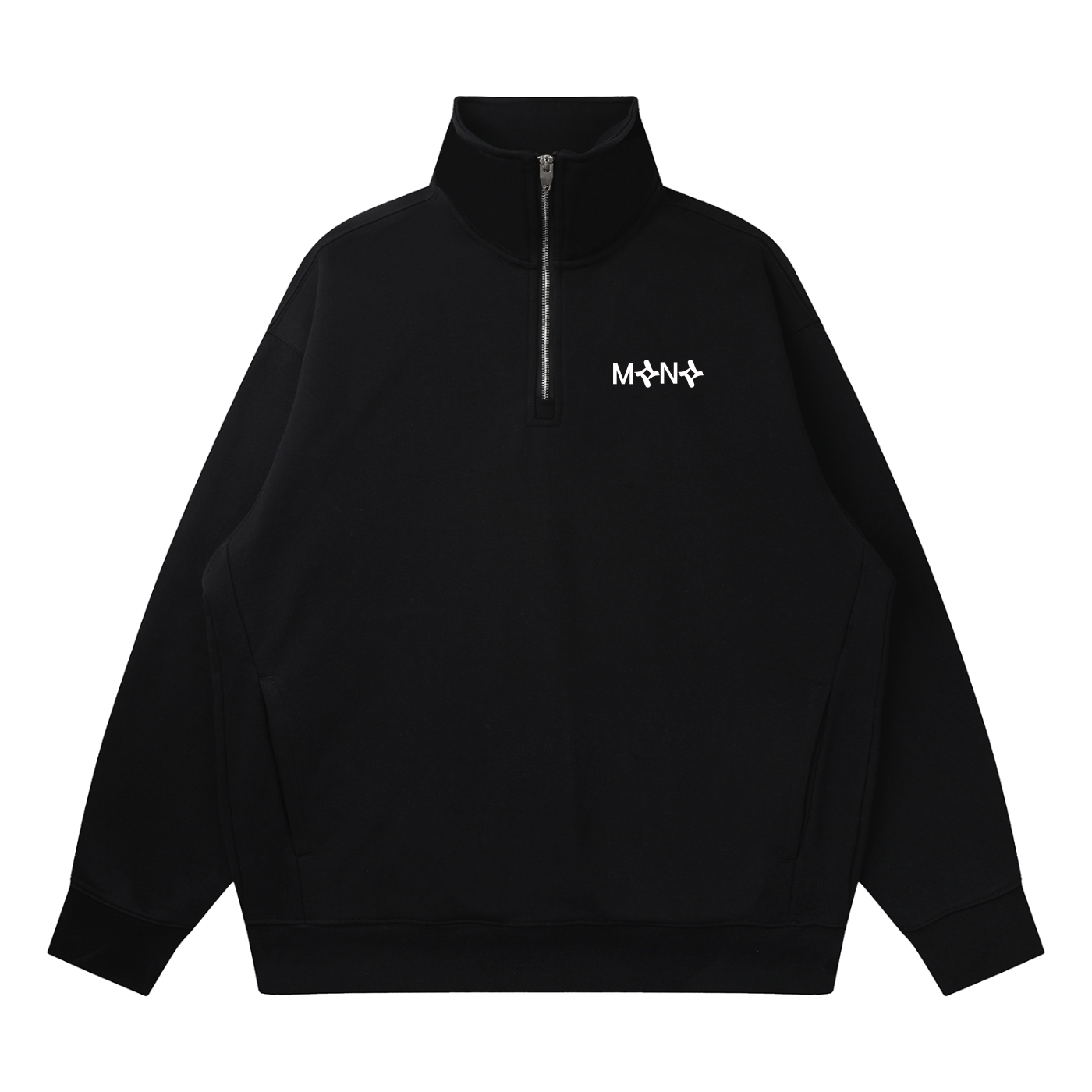 Mono - Text - Quarter-Zip | Stylish Unisex Outfit