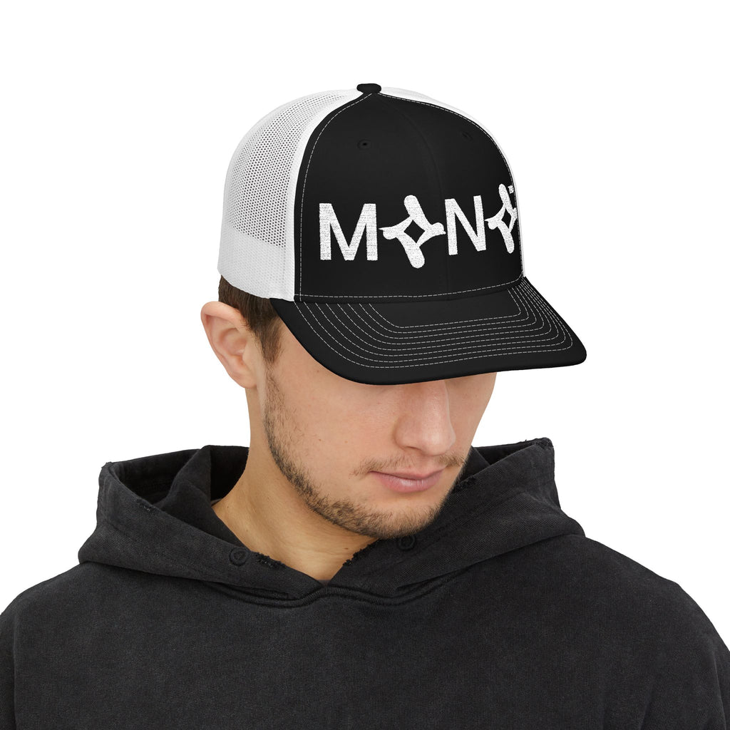Mono - Text -  Snapback Trucker Cap (Embroidery)