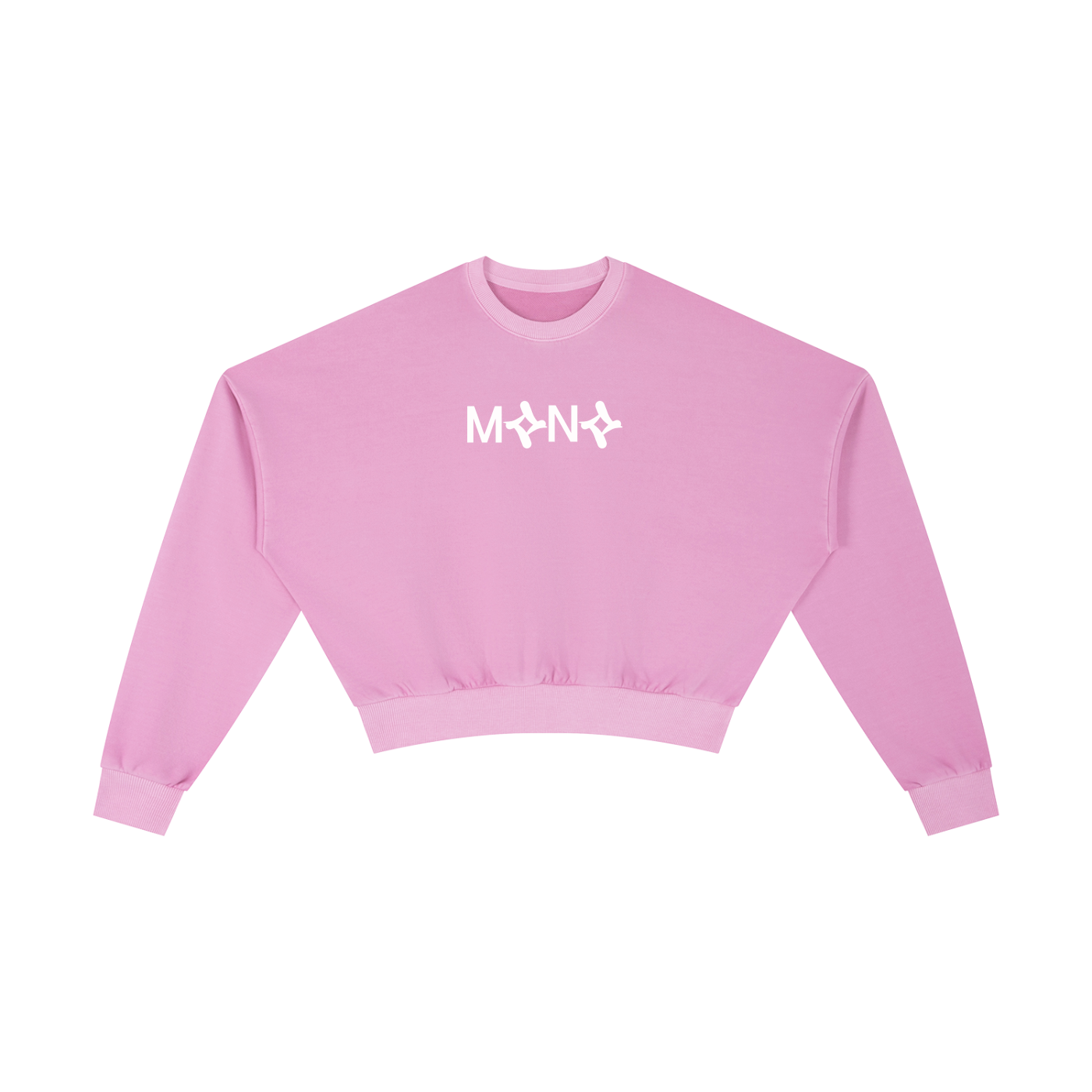 Mono - Text - Vintage Women's Cropped Sweatshirt