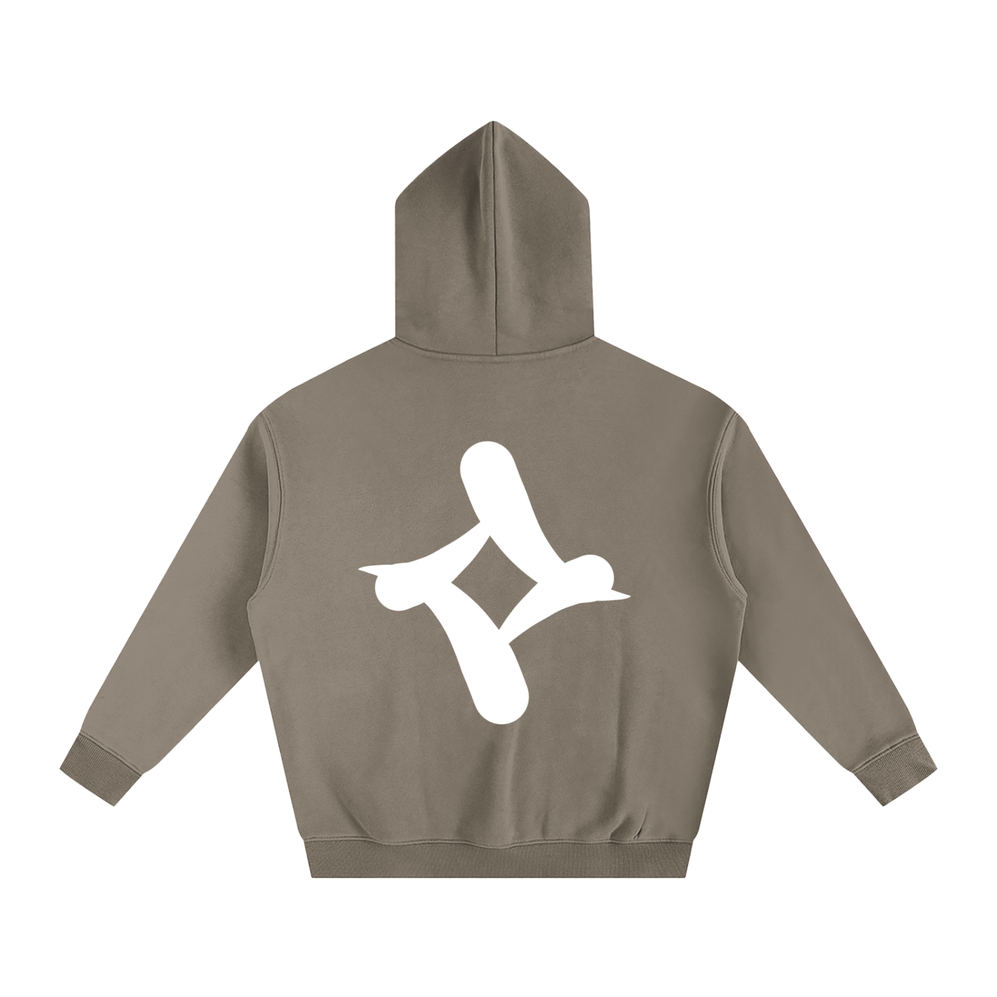 Mono - White Logo - Oversize Hoodie