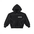 MonoTech - Stitched BoxyZip-Up Hoodie